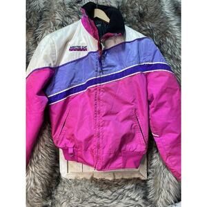 Vintage Arctic Cat Coat /Jacket Hot Pink‎ Women's Size LT